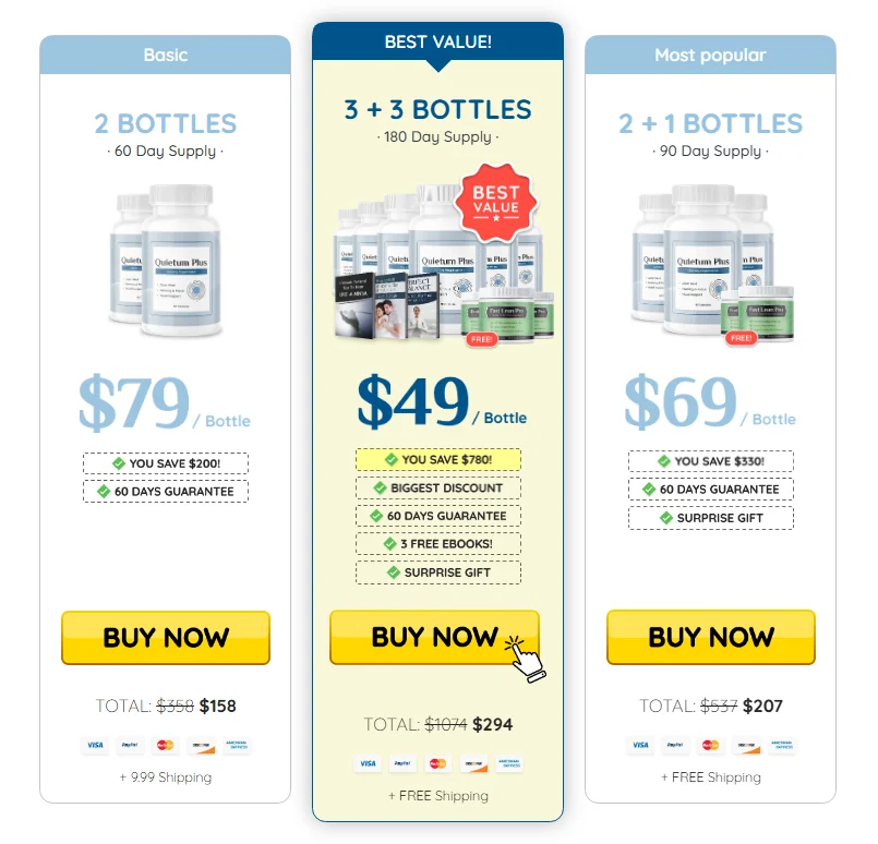 Buy Quietum Plus 6 Bottles